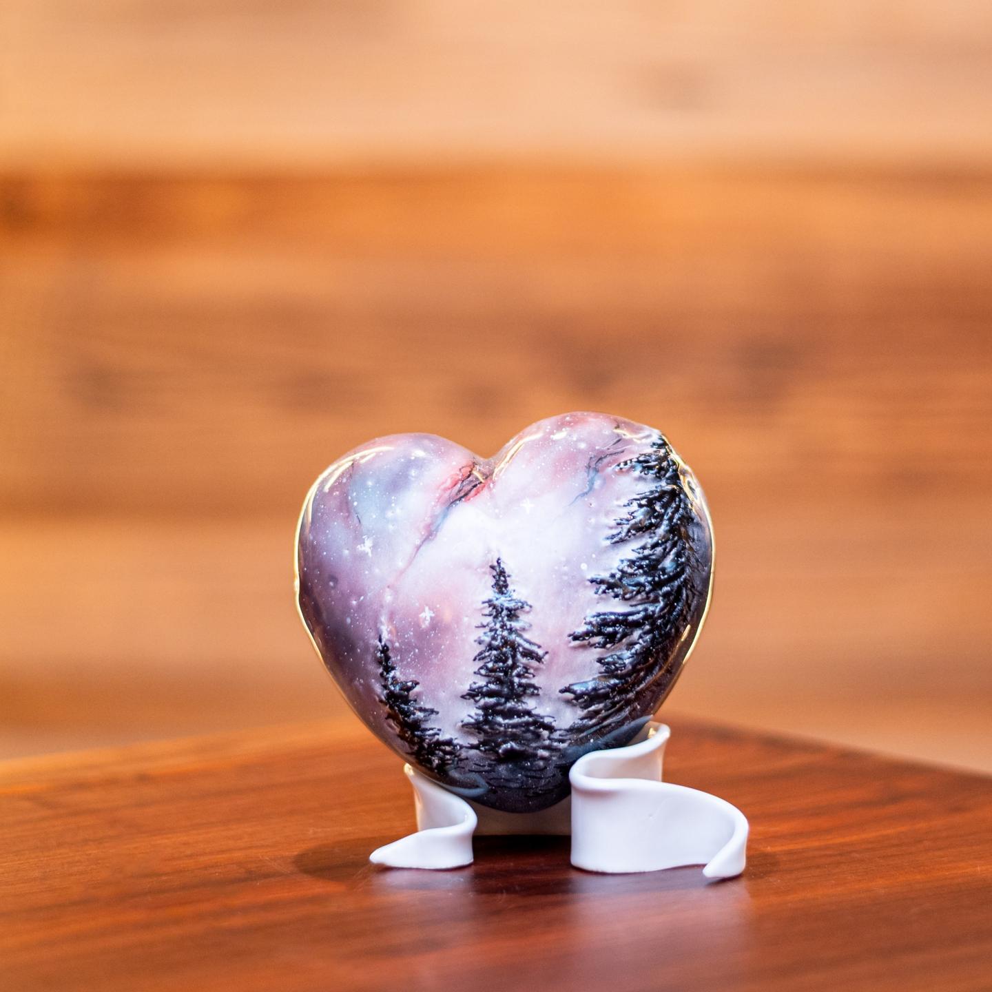 CUORE FORESTA NOTTURNA Rosa Grande
