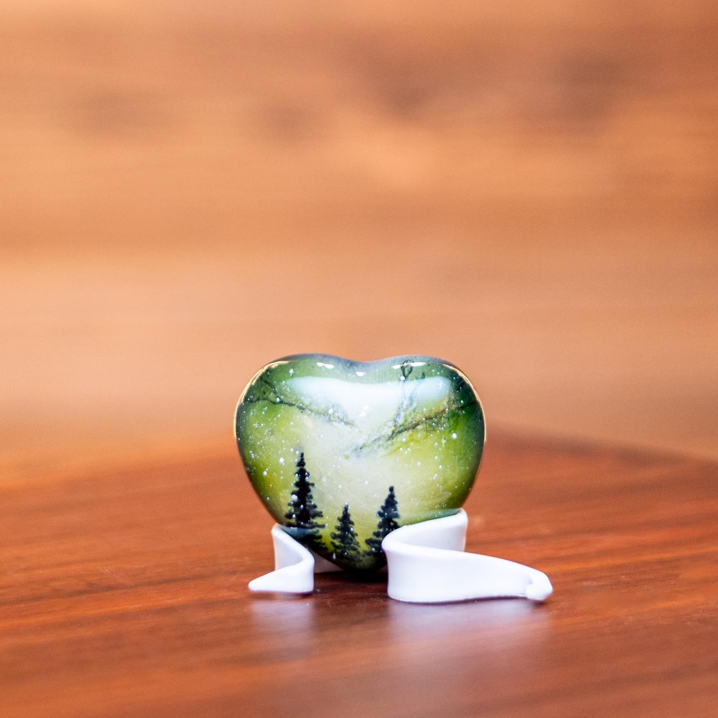 CUORE FORESTA NOTTURNA Verde Piccolo