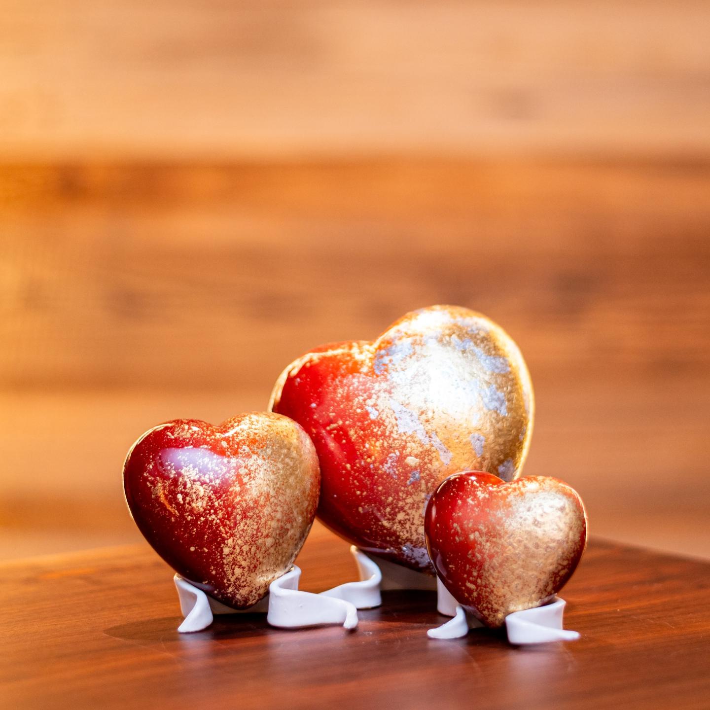 CUORE IN CERAMICA ROMANTIC Rosso Grande