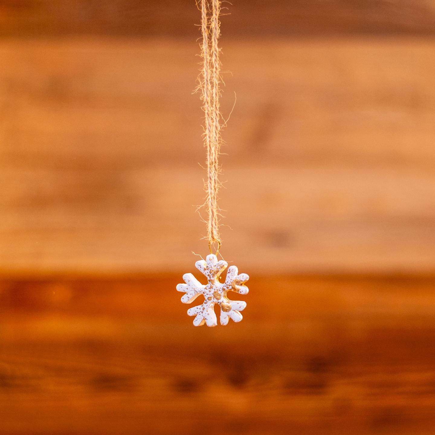 FIOCCHI DI NEVE IN CERAMICA 5x5,5 cm