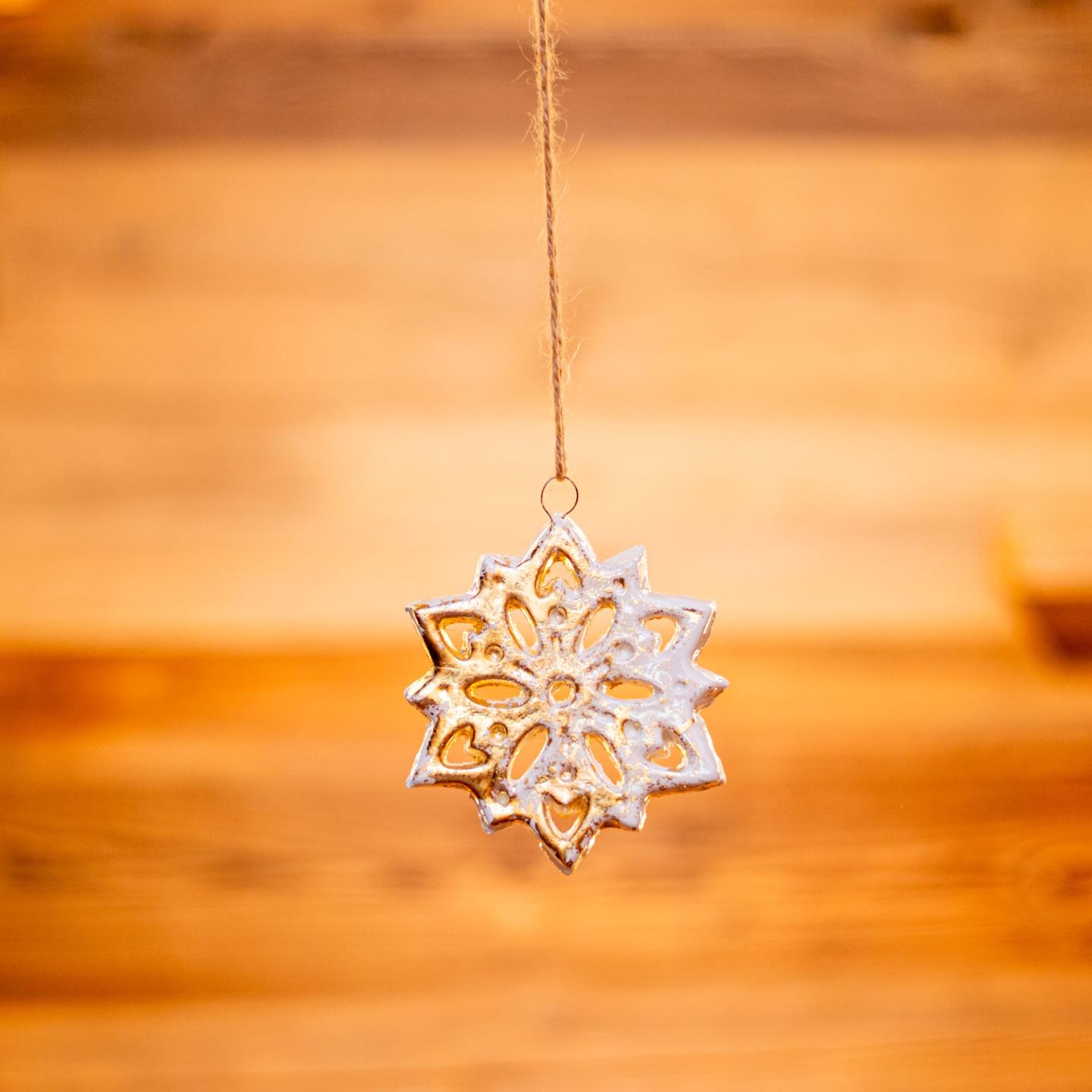 FIOCCHI DI NEVE IN CERAMICA 9x11 cm