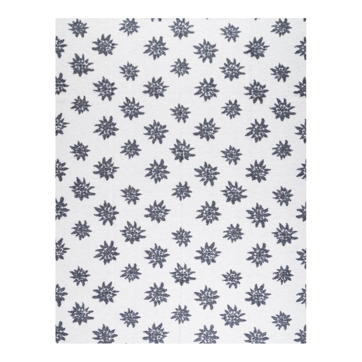 COPERTA STELLA ALPINA Bianco e grigio