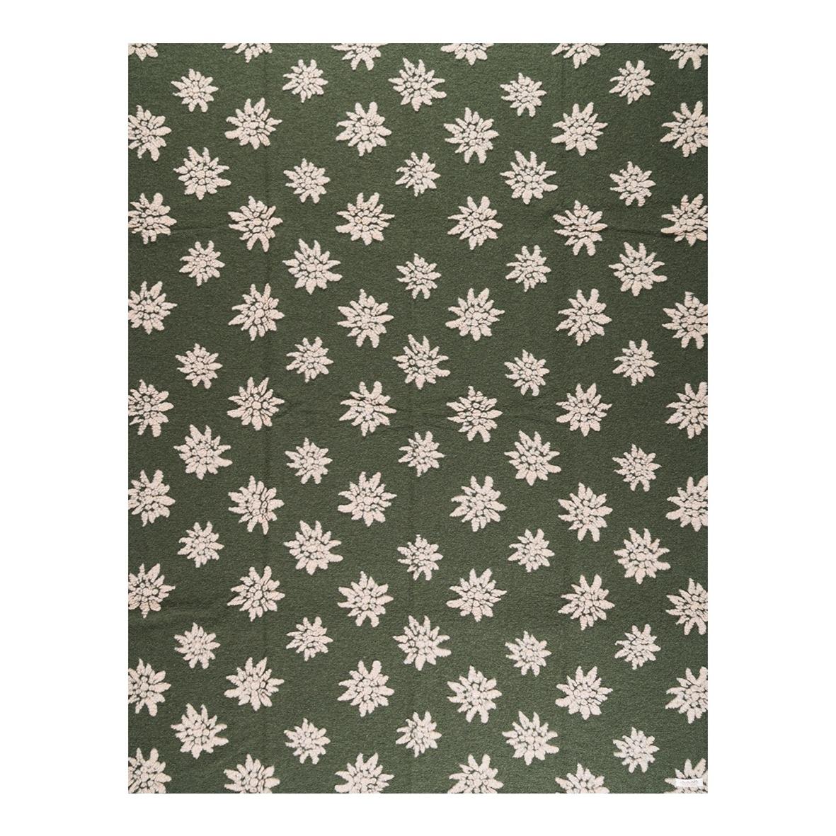 COPERTA STELLA ALPINA Verde e bianco