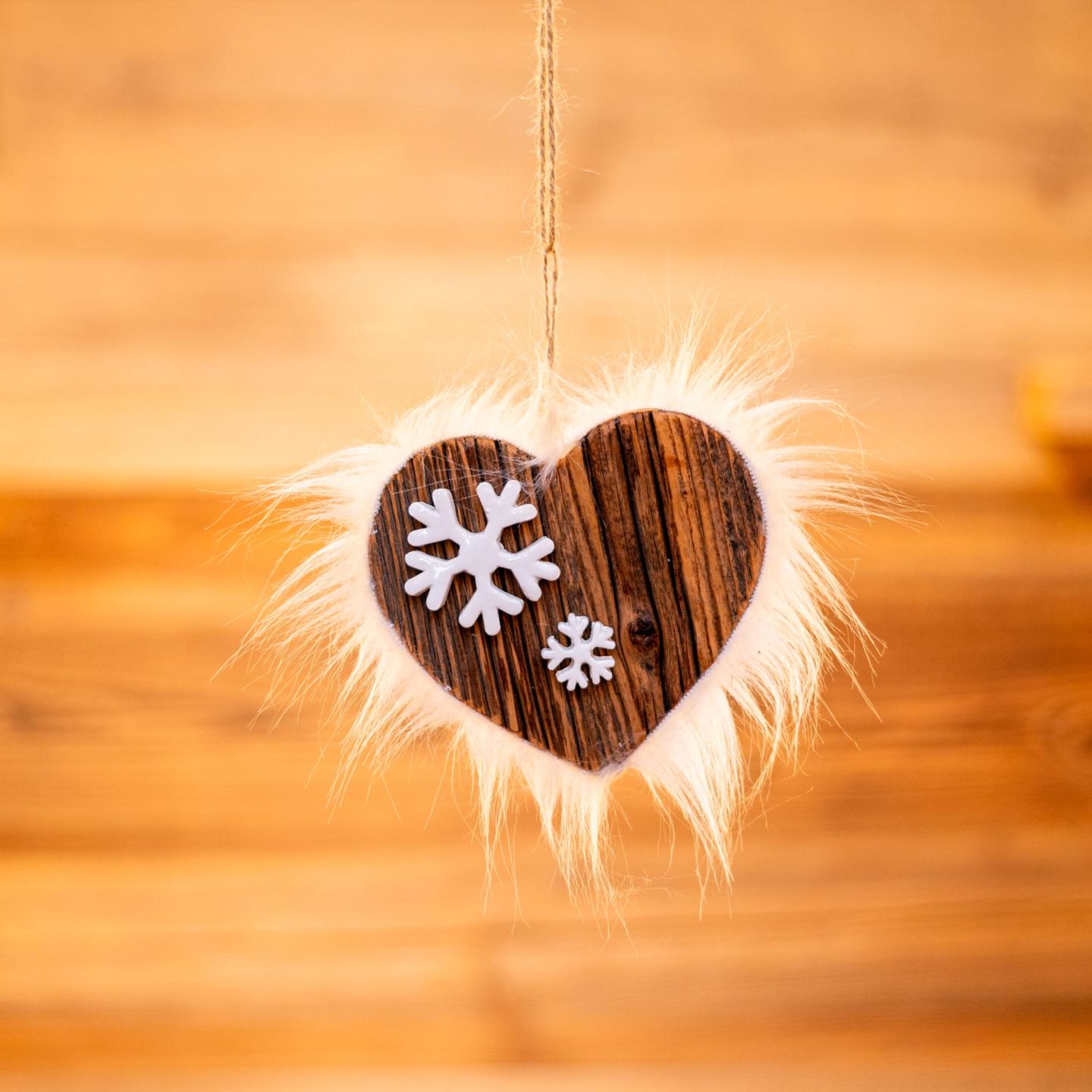 CUORE CON FIOCCHI DI NEVE Pelo PIccolo