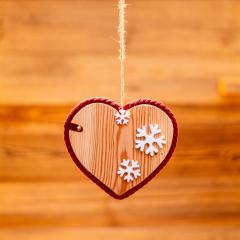 CUORE CON FIOCCHI DI NEVE