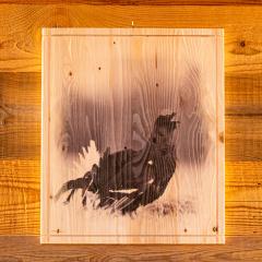 QUADRI IN LEGNO GRANDI CON STAMPA Gallo forcello